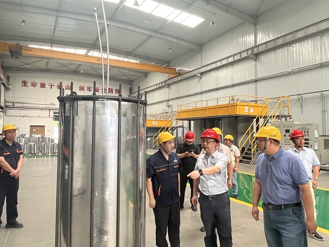 bbin副总经理毛昌辉带队赴有研稀土和有研复材开展安全环保检查