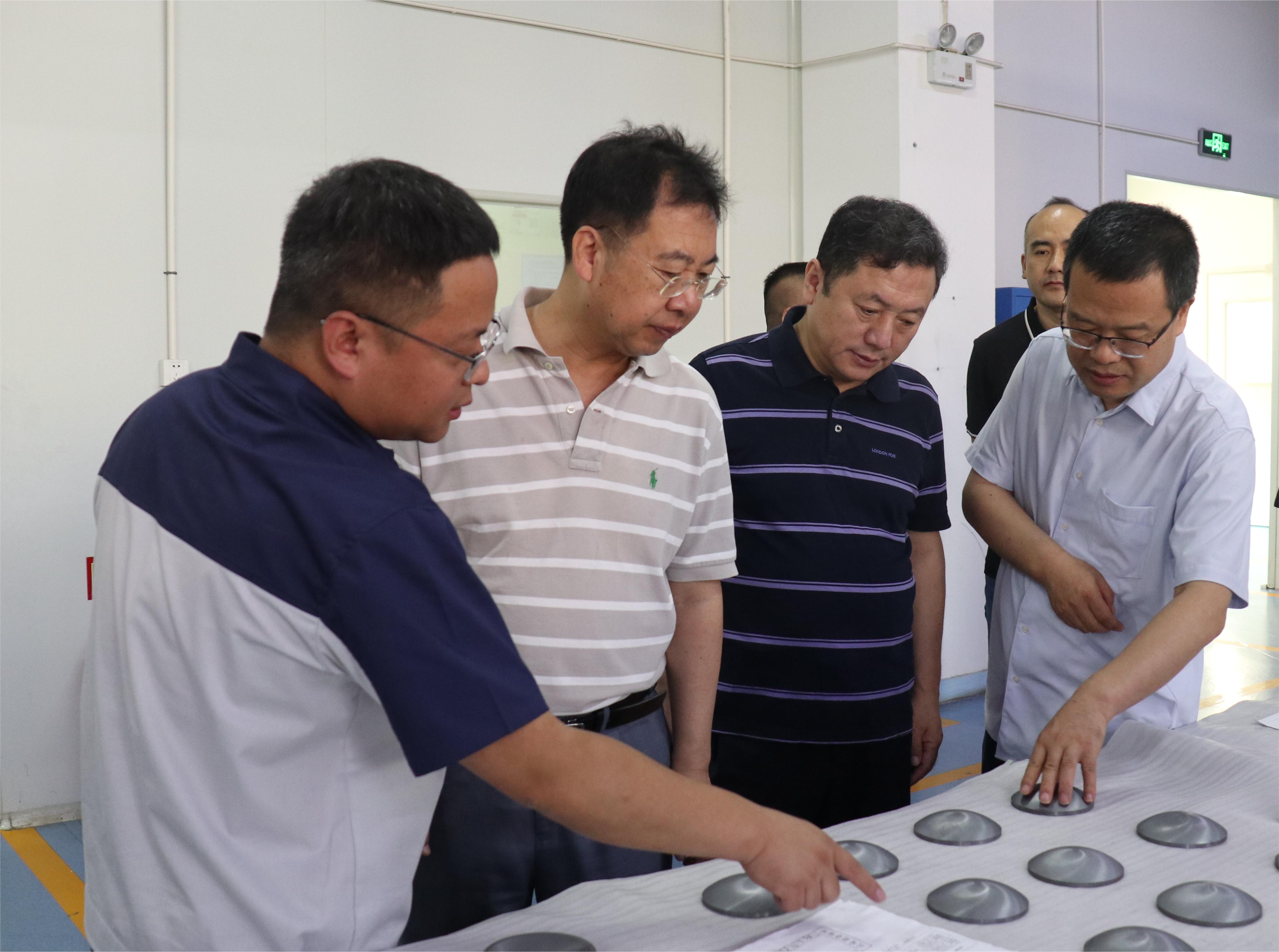 bbin党委书记、董事长赵晓晨一行到有研国晶辉调研